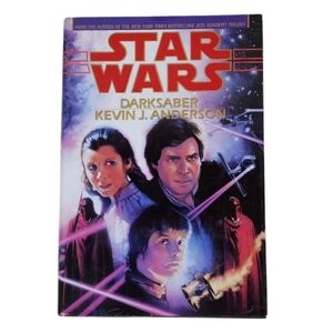 Star Wars Dark Saber Vintage 1995 Hardcover Book By Kevin Anderson
